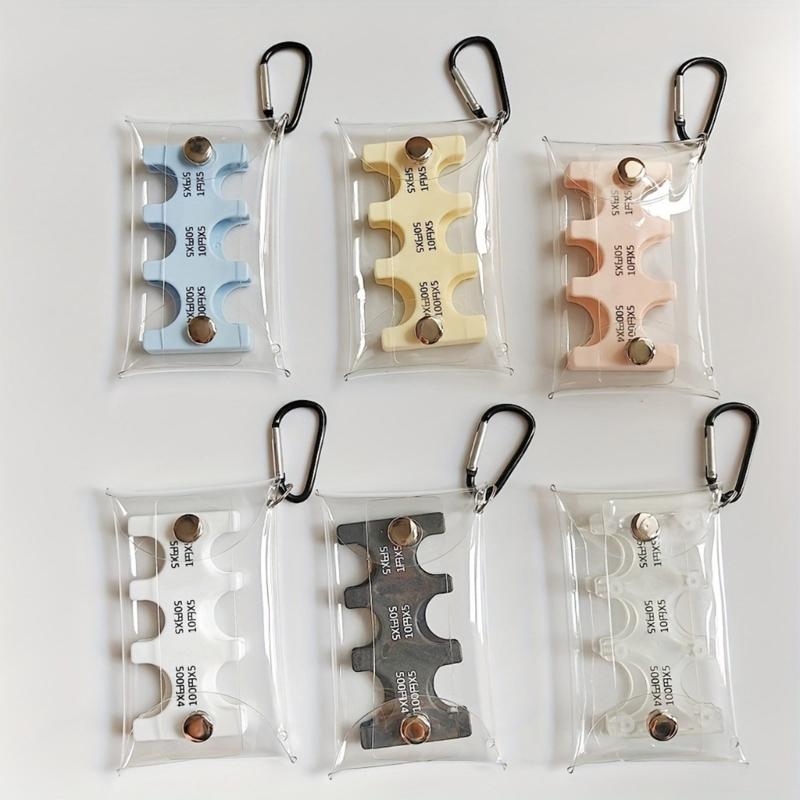 Portachiavi trasparente porta monete organizer porta monete portafoglio porta monete yen giapponesi portafoglio borsa porta soldi custodie per carte