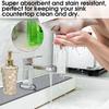 Bimkole 2 PCS Faucet Absorbent Mat, Kitchen Faucet Sink Splash Guard Wraparound Cloth Pads Sink Splash Absorbent Pad for Kitchen Bathroom Faucet