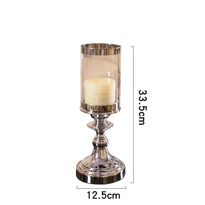 Creative Glass & Metal Candle Stand Holders – Decorative Ornaments for Table, Living Room (FC243), Unique Design