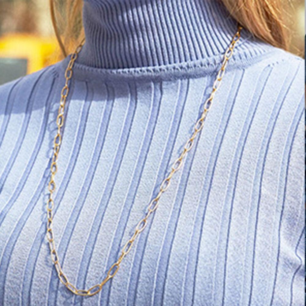 Trendy Metal Glasses Chain Anti Drop Hanging Neck Eyeglass Holder Nonslip Anti-loss Glasses Straps Eye Accessories