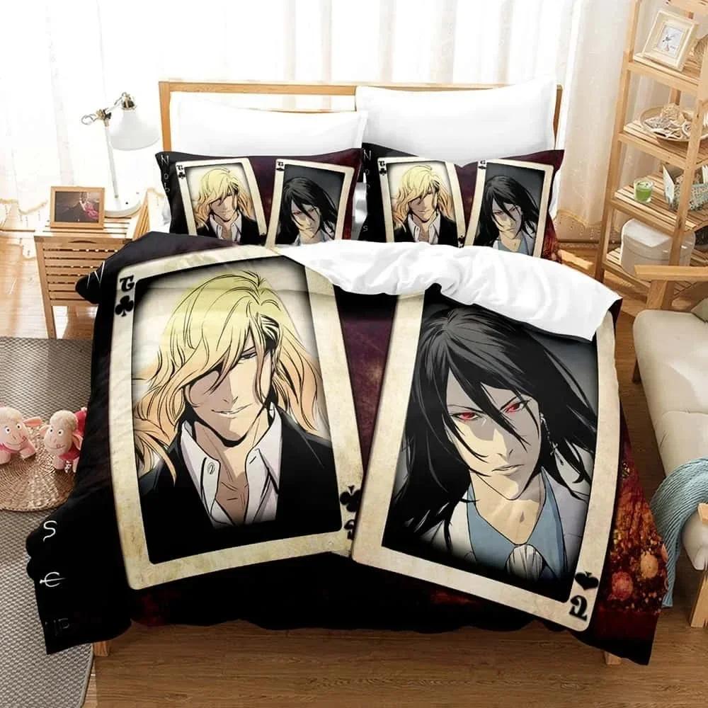3d Anime Noblese Beding Set Printed Bed Linen Set With Pilowcase Bed Soft Duvet Cover Soft Single Double Quen Super King-Sized Dimensionsd Dimensions