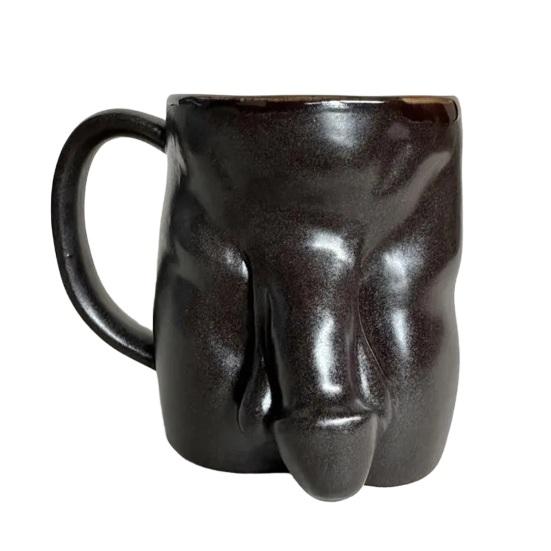 Unieke Koffiekop Grote Capaciteit Keramische Mok Handgemaakt Lekvrij Mok voor Warme Koude Dranken Humoristisch Cadeau voor Volwassenen Thuis Kantoor Gebruik