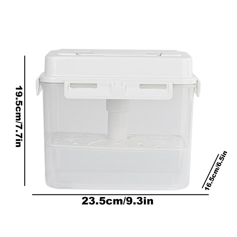 Pickle Storage Container with Strainer 4/5L Airtight Kimchi Box Fermentation Container with Handle and Lid Fermentation Storage