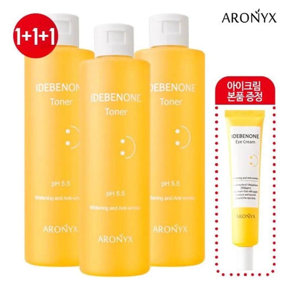 Idebenone Toner 250ml x 3 + Free Eye Cream