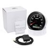 HD 85mm GPS Speedometer 0-80Km/H Speed Odometer Gauge 7 Colors Backlight for Marine Boat Car Truck 85mm Diam Holder(Option)