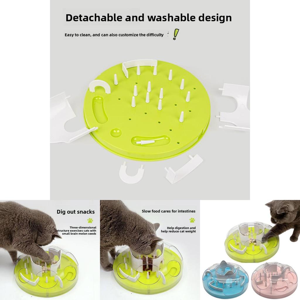 Cat Maze Feed Toy With Abs Material For Interactive Play And Energy Burnoff