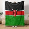 Kenya Print Flannel Blanket High Quality Warm Comfortable Cover for All Seasons Perfect for Gifts Home Decor