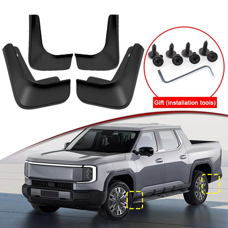 Stylizacja Samochodu Dla LDV MAXUS eTerron 9 2025 2026 ABS Błotniki Samochodowe Ochraniacze Błotników Błotniki Przednie Tylne Akcesoria Błotników