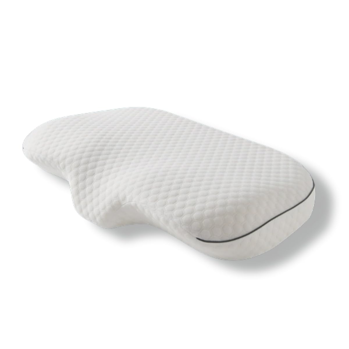 

PRV [Pillow with Gentle Neck and Shoulder Support] Pillow for Restful Sleep, Memory Foam, Telework, Side Sleeping, Back Sleeping, Washable Cover,