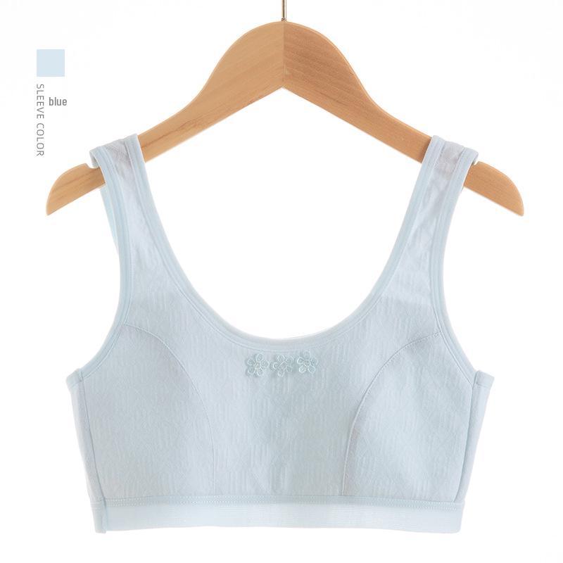 Junior Girls' Breathable Cotton Bra - No Show Design