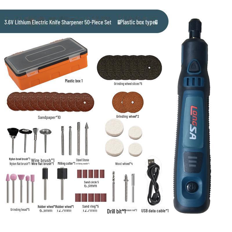 Compact Handheld Electric Grinder: Jade Polishing & Carving Tool, Rechargeable Mini Drill for Household Use