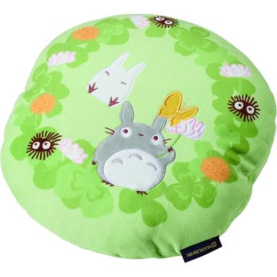 Marushin Ghibli My Neighbor Totoro Clover and Flower Soft and Squishy 1145009500 Cushion, 35x35cm, Design, Material,