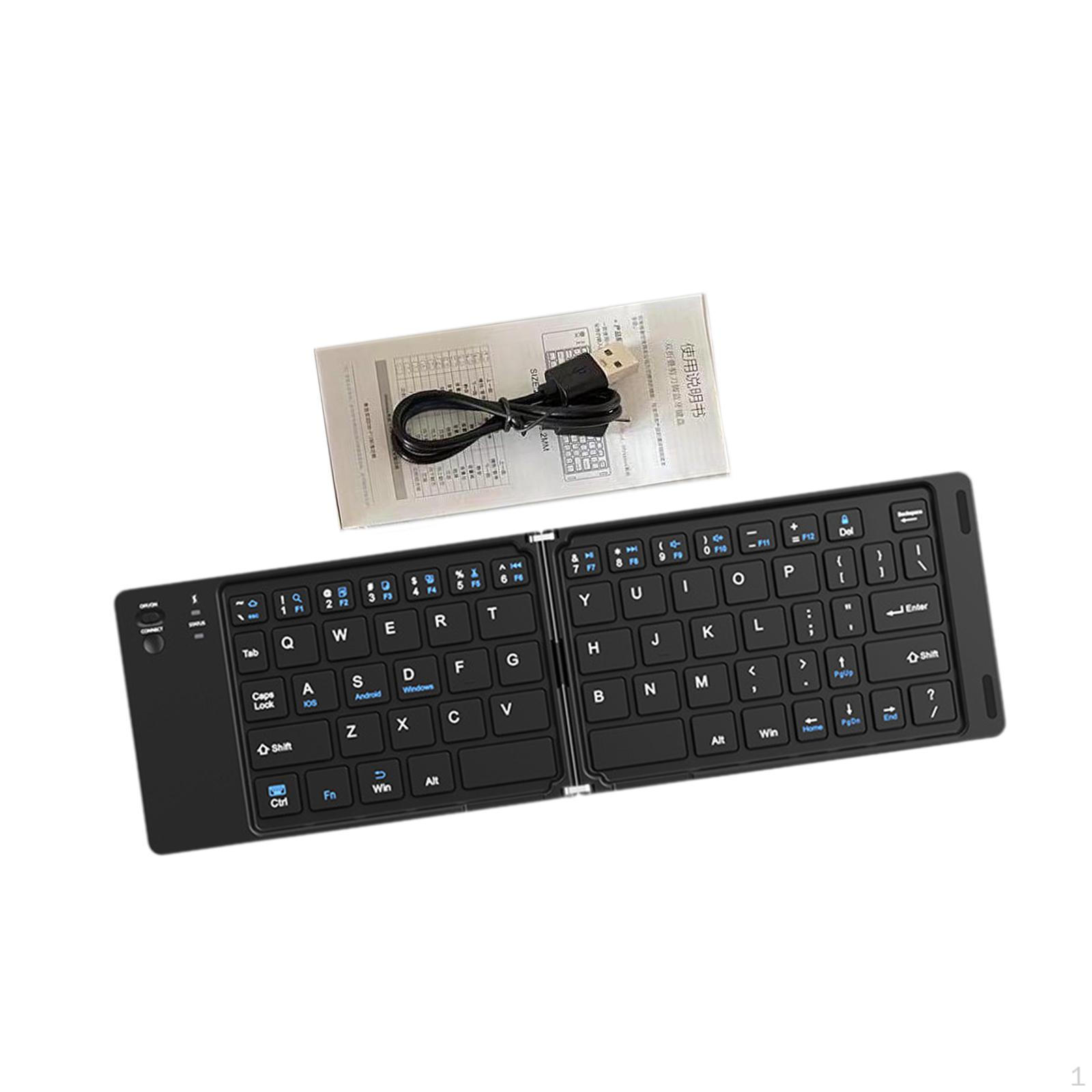 

Foldable Wireless Keyboard 64 Keys Travel Keyboards for PC Smartphone Laptop