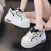 Niche Design Sense Thick Sole Heightening Little White Shoes Women's 2025 Spring New 8cm Casual Board Shoes Casual Sports Shoes