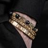 Ensemble de 3 bracelets de luxe tendance pour hommes