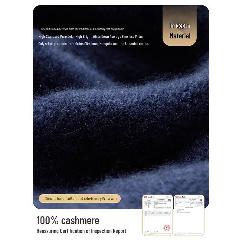 JIUMU Men's Autumn/Winter Cashmere Knit Scarf WR174