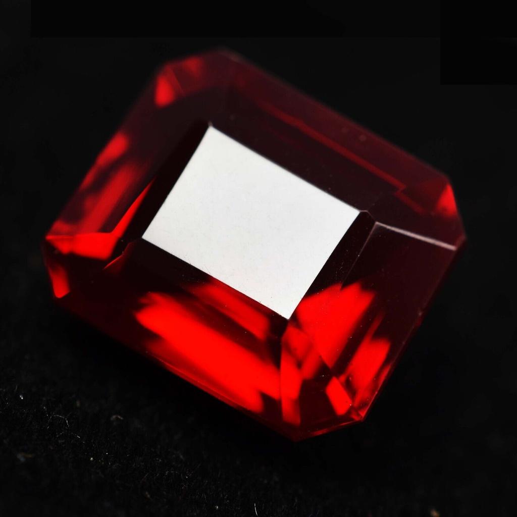 Natural Red Ruby Loose Gemstone 8.48 ct High Quality Emerald Shape for Jewelry Making and Crafts