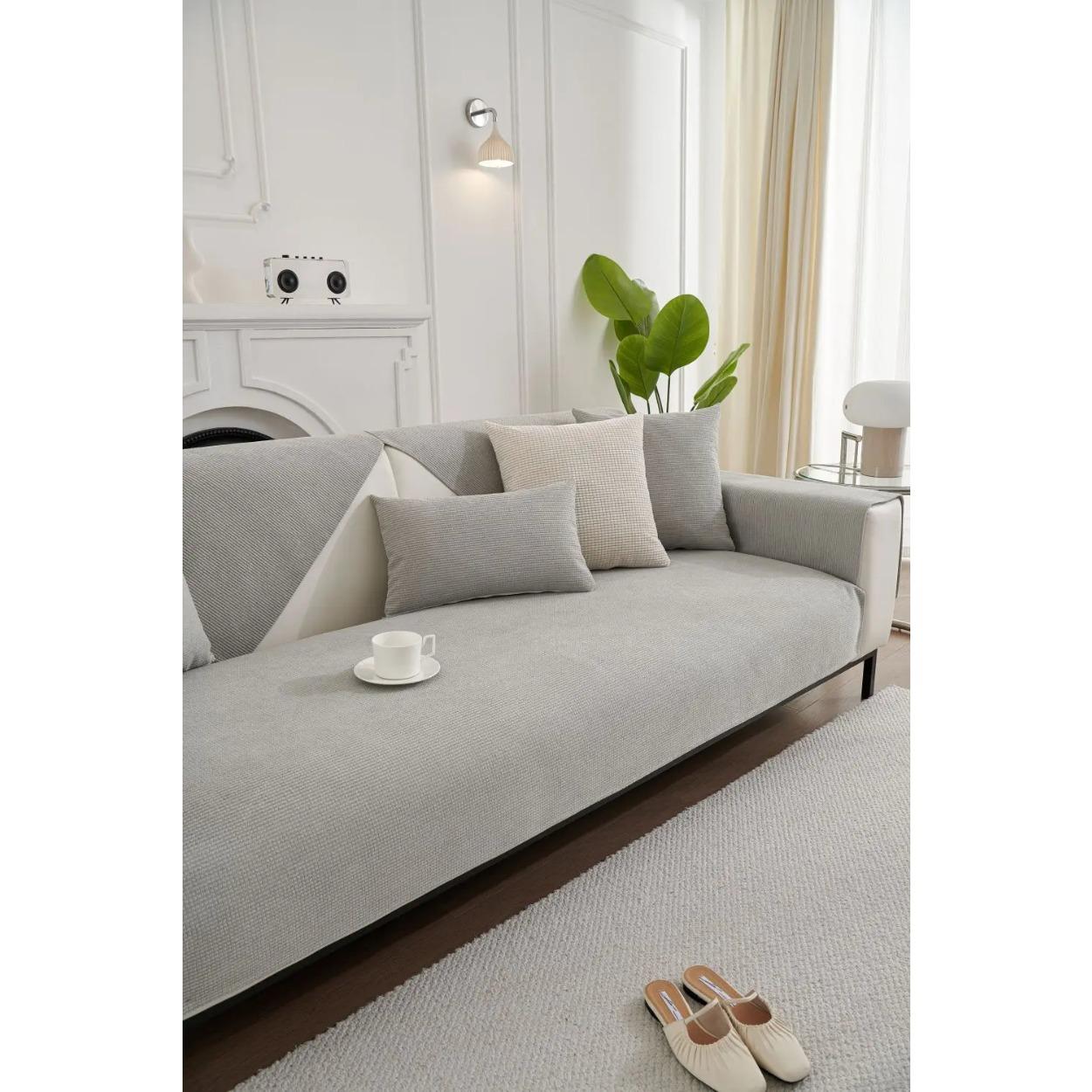 

Сплошные цветные чехлы для диванов для гостиной, противоскользящие пылезащитные чехлы для диванов, универсальные моющиеся диваны, водонепроницаемая подушка для дивана 70X70