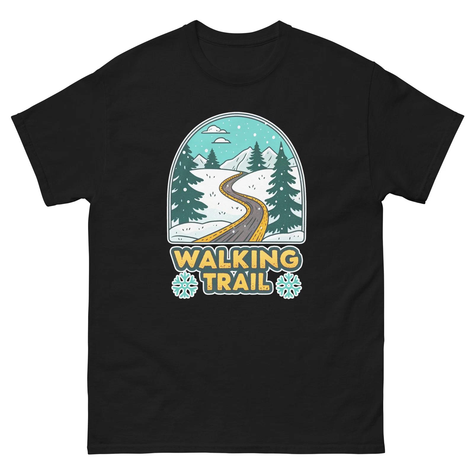 Walking Trail Mountain Ski Resort Town T-Shirt 3XL