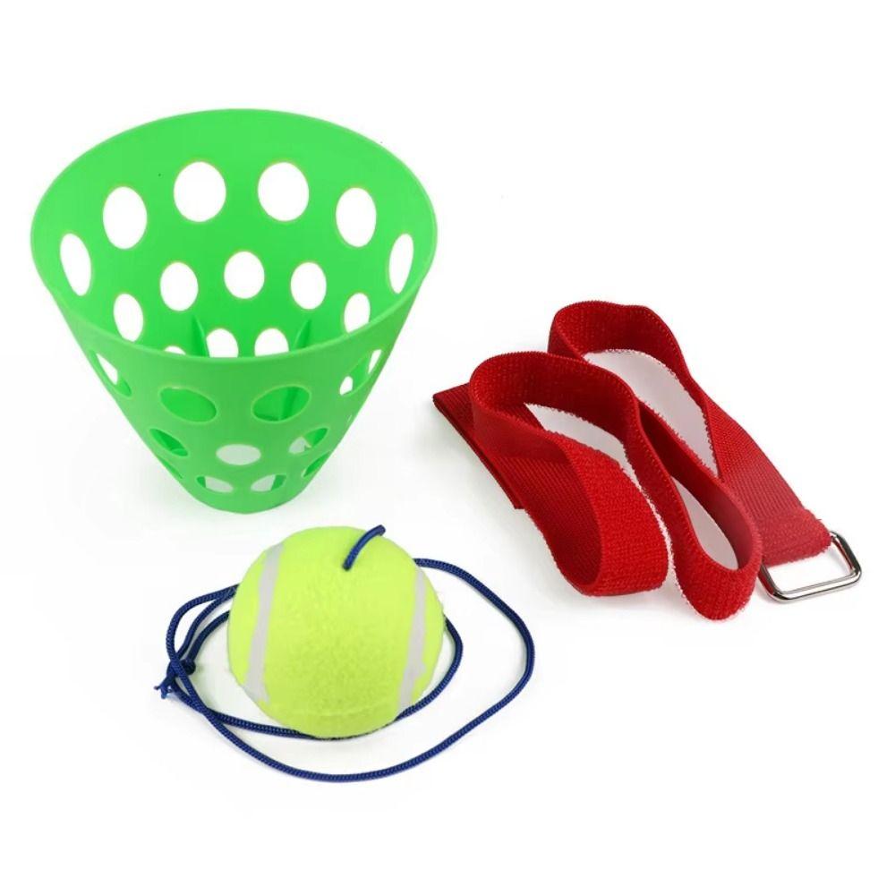 Eye Waist Coordination Swing Bucket Game Interactive Catch Balls Swinging Ball Game Outdoor Toy