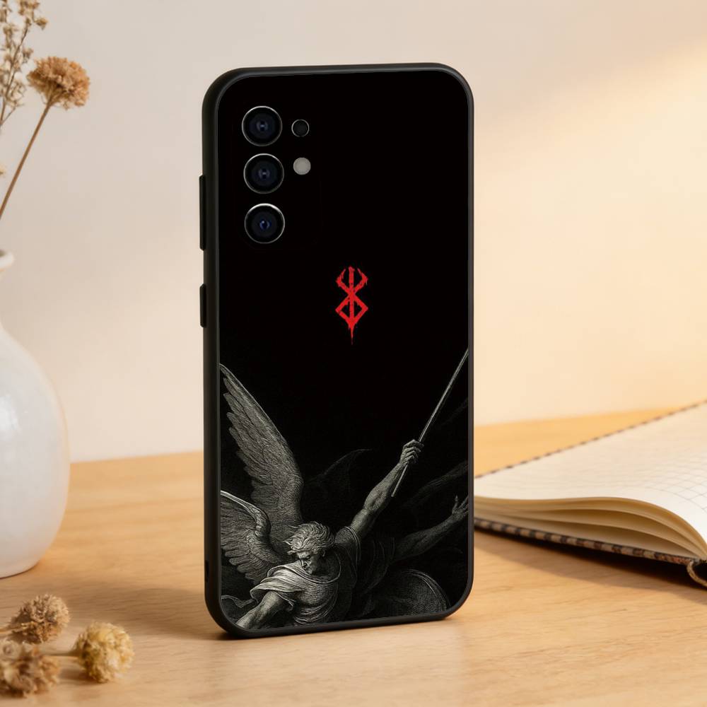 Berserk Guts Anime Telefoonhoesje Voor Samsung S25,S24,S21,S22,S23,S30,Ultra,S20,Plus,Fe,Zwart Zacht Siliconen Hoesje