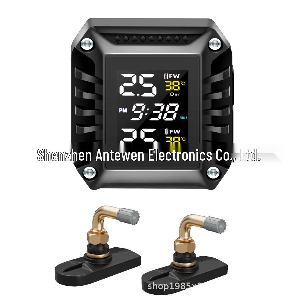 Monitor de Pressão de Pneus Sem Fio de Alta Precisão para Motocicleta e Scooter