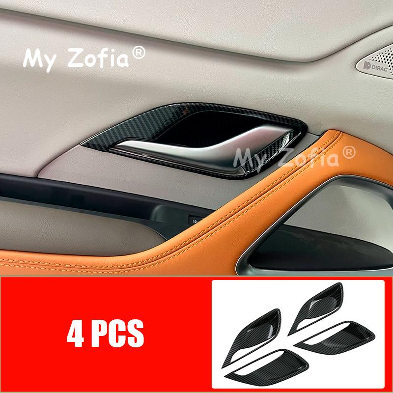 For BYD Sealion 5 DMI 2025 2026 Car ABS Carbon Fiber Grain Interior Decoration Button Panel Cover Trim Stickers Accessories