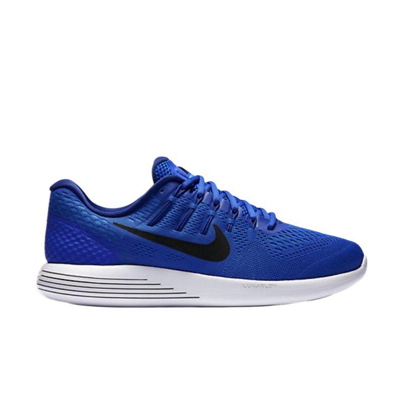 Nike Lunarglide 8 Comfortable Versatile Non-Slip Durable Low-Top Running Shoes Men sneaker Blue 843725-400