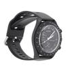 Digital Sports Watch Accurate Time Waterproof Stopwatch Clear Lens Electronic Watch Black Strap Black Screen Quartz