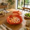 Reusable Air Fryer Basket 2PCS Silicone Baking Pan with Handles, Square And Rectangular Nonstick Grilling Tray Oven Set, Liner for Roasting