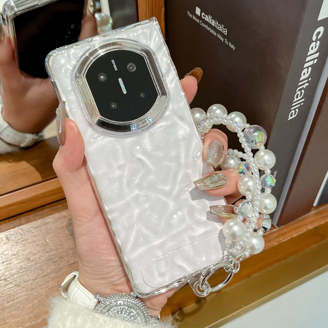 

For HUAWEI Mate X7 Case Clear water waves Pattern Mobile Phone Cover With Bracelet Huawei Mate X7