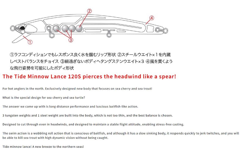 Duo Tide Minnow Lance 120S Sinking Lure ADA0664 (0226)