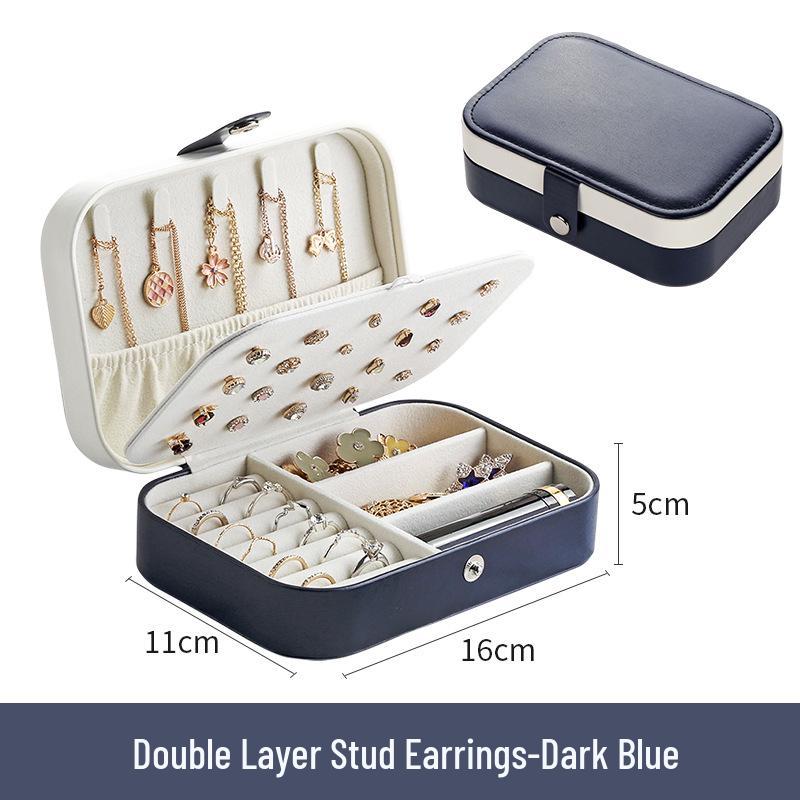 Katherge High-End Stud Earring & Lipstick Jewelry Storage Box