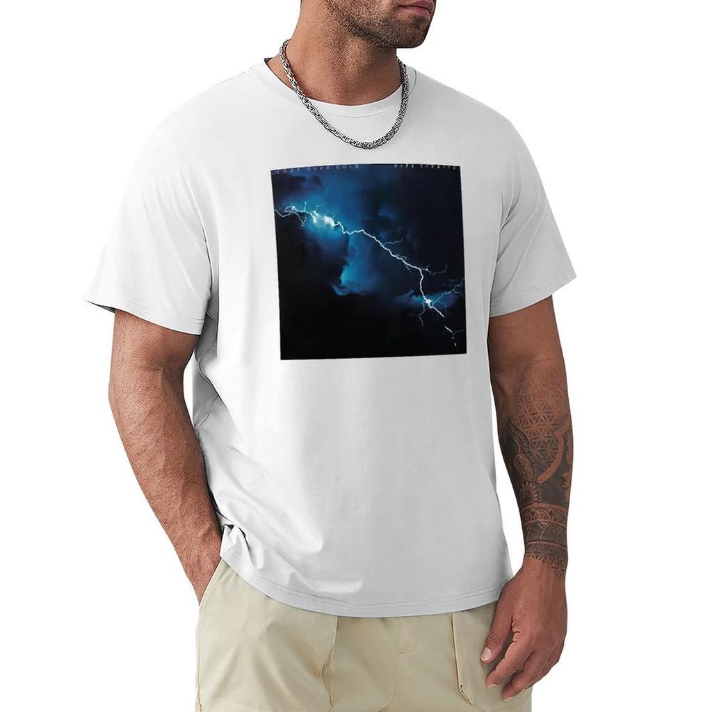 Dire Straits Love Over Gold Tshirt Worker Basic Short Sleeve Tee