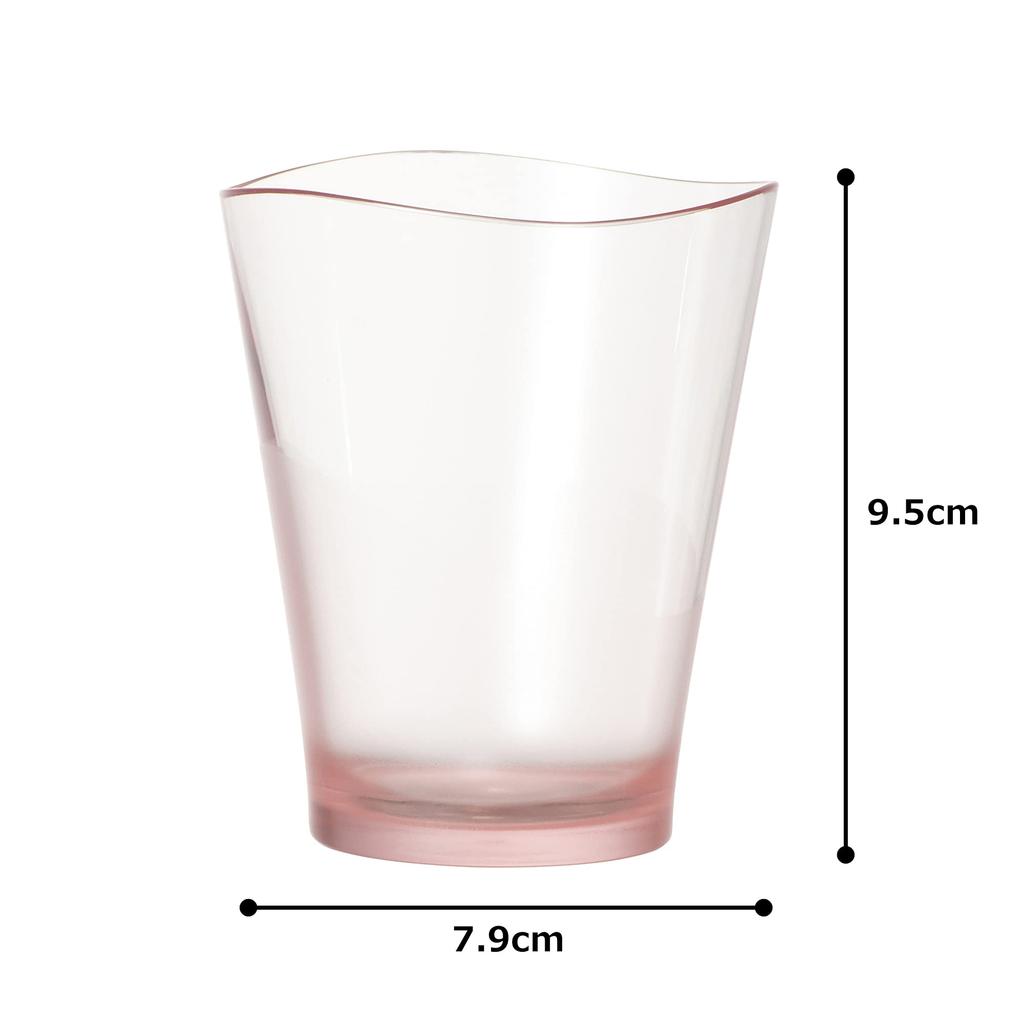 IJ Unbreakable Pair Glasses, Set of 2, 240ml, Microwave and Dishwasher Safe, Made in Japan, Perfect for Outdoor Activities, Kids, Home Parties, Cute