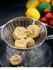 Stainless Steel Deep Wire Strainer - Sieve Spoon for Leak Control, Thickened Basin, and Claw Handle (18-20 Cm)
