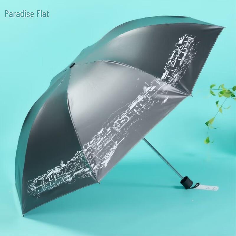 Heaven Umbrella Large Tri-Fold Automatic Sun/Rain Umbrella