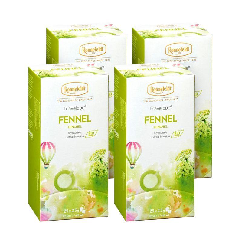 Ronnefeldt Fennel Tea 25 Tea Bags x 4 Pack