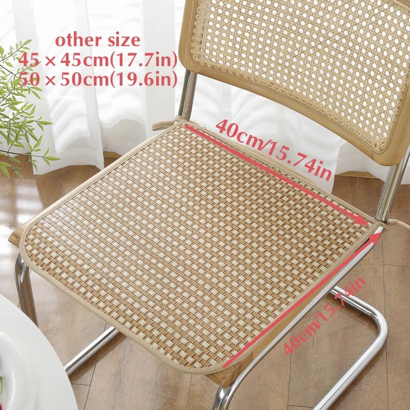 1PC 40cm/45cm/50cm Breathable Summer Cooling Seat Cushion Seat Cushion Cool Mat Non-slip Cooling Bamboo Chair Seat