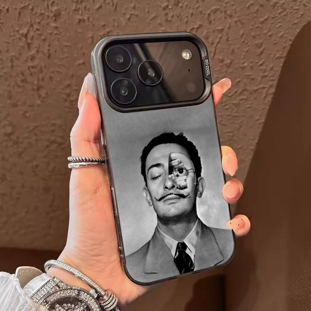 Artist S-Salvador Dalí  Phone Case For iPhone 17,16,15,14,13,12,11,Pro Max,Plus Candy Silver Cover
