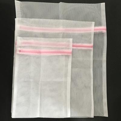 Laundry Bag Portable Foldable Breathable Mesh Laundry Bags with Premium Zipper for Household