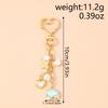 Cute Star Cloud Keychain Women Girls Crystal Pearl Key Ring Pendants for Handbag Decor DIY Handmade Key Chain Gifts