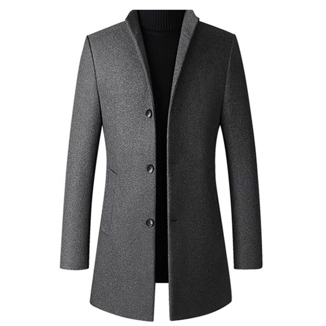 

Kayiyasu Честерфилд Длинный Тренч Деловой Шерстяной Зимний Холодный Однотонный Плюс Мужское Пальто, Куртка, Пальто, Верхняя одежда, Пальто, Пальто, Одежда, Защита, Цвет,