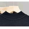 Women's Fashion Half High Collar Plush Sweater Autumn Winter Long Sleeve Thick Warm Pullovers Casual Solid Fleece Tops