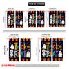 2pcs,2D Plane Printing Pattern Curtains Halloween Festivity Polyester Fabric (without Rod) Home Decor Use for Living Room &