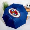 Football Reading Crest Automatic Folding Umbrella - 8-Rib Travel Umbrella with Auto Open/Close & Portable, Gift for Christmas, Birthdays