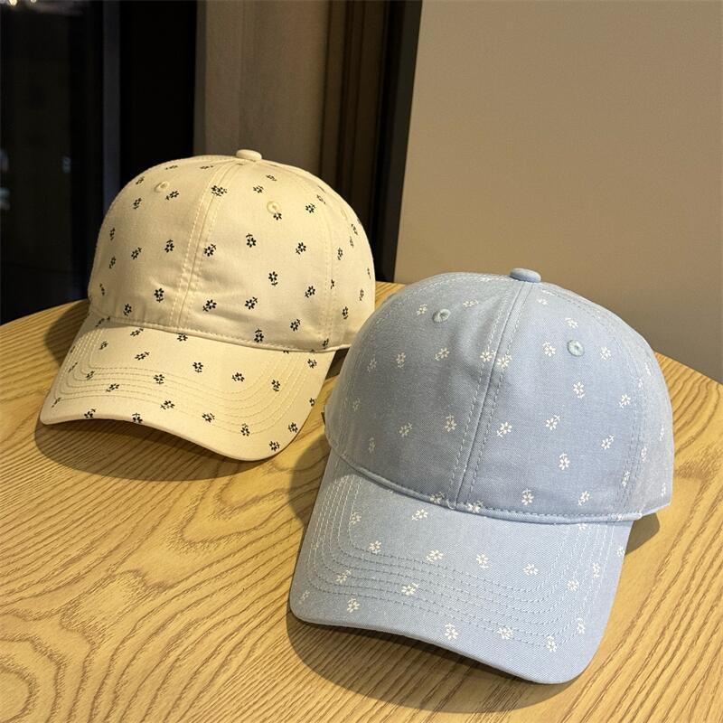 Floral Casual Versatile Baseball Cap Women's Four-season Outdoor Sports Cap Sunshade Sunscreen Hat Trend