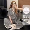 Women's Cloud Cotton Lace Pajama Cardigan Set - Spring & Autumn Collection