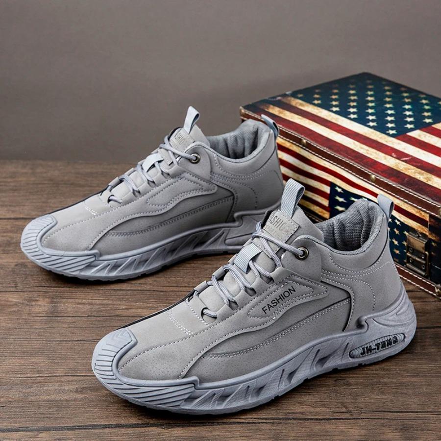 Men's Thick Casual Sports Shoes Non-slip Increase Comfortable Breathable Vulcanized Shoes large Size Spring and Autumn Shoes