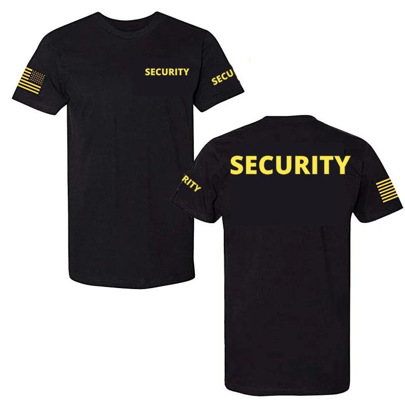 Law EnforceUnisext SECURITY Tee Police EMS FBI Fire Rescue Sheriff TwoSided TShirt 2026 Summer Unisexs Cotton Oversized Tshirt
